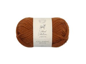 Garn färg brun. Novita Icelandic Wool fg 663 Brun