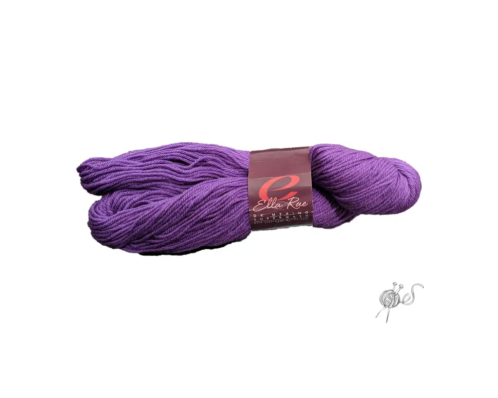 Garn färg lila. Ella Rae DK Merino Superwash