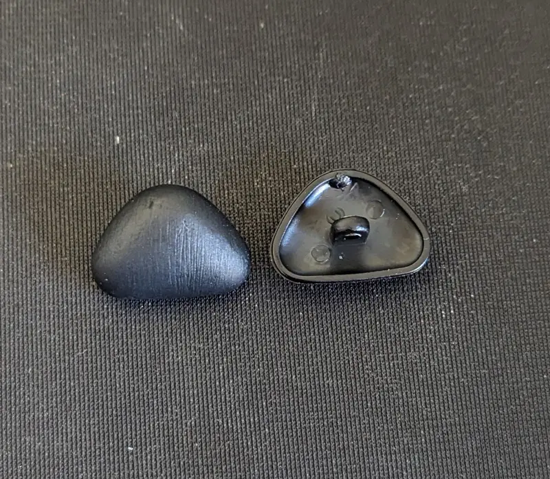 Modeknapp svart 22 mm