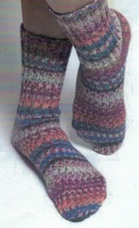 Stickbeskrivning för Step Sockor